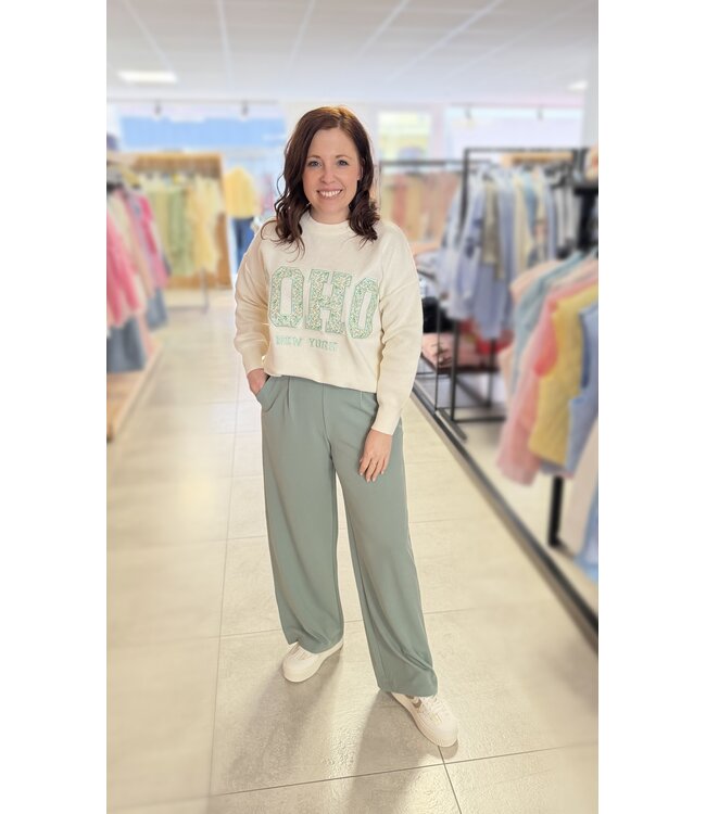 Pull Soho Ecru/Mint
