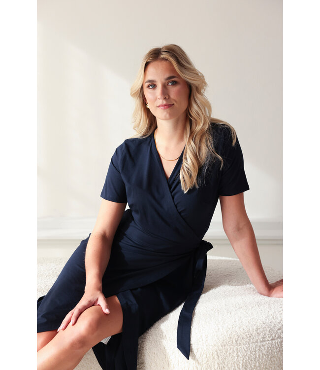 Base Level Base Level Yvie Dress Donkerblauw