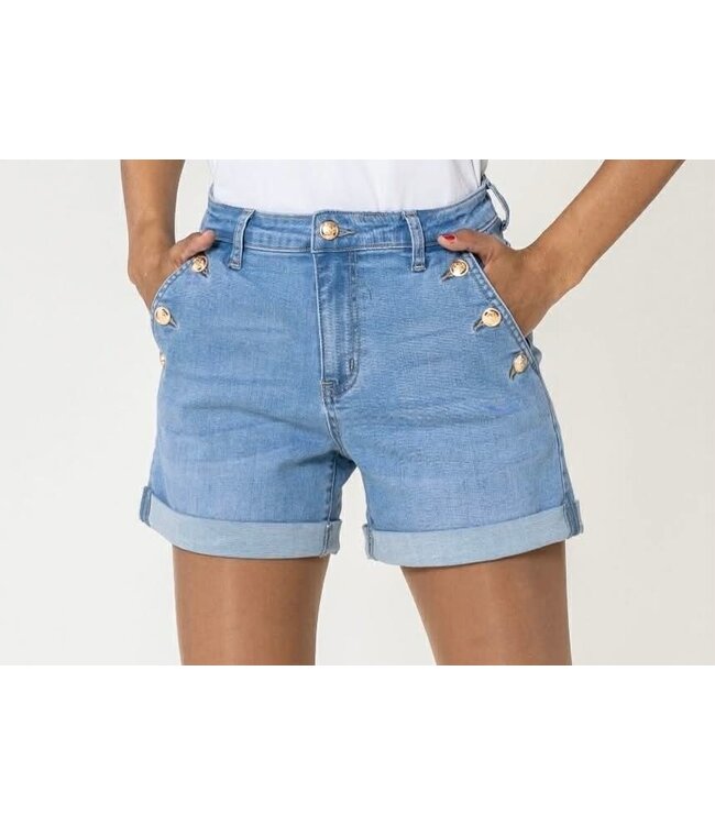 Jeansshort Gold Button