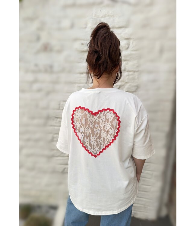T-shirt Lace Heart