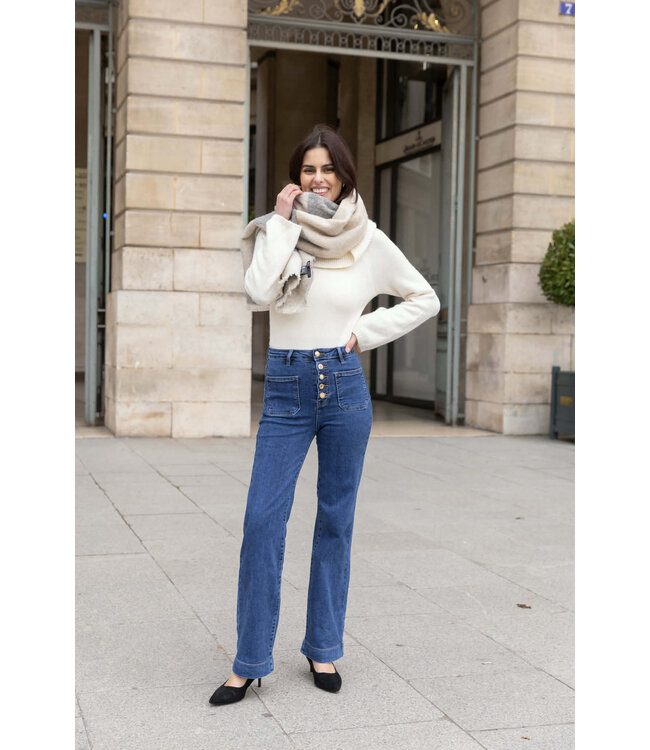 Jeans Colored Button
