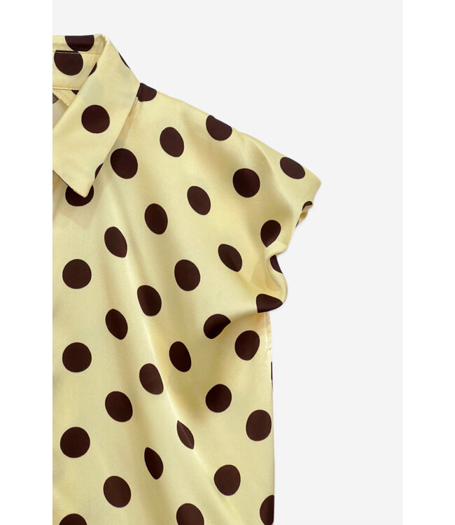 Top Polka Dot Yellow