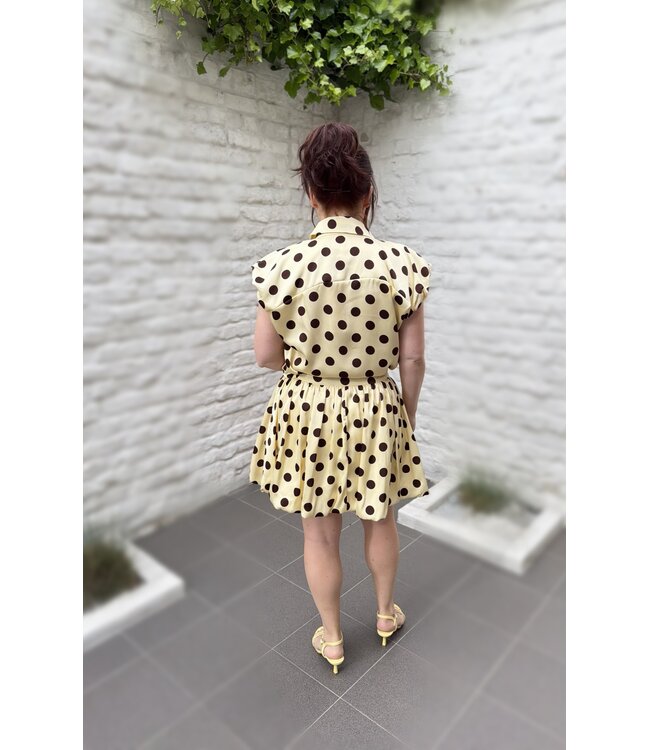 Skort Polka Dot Yellow