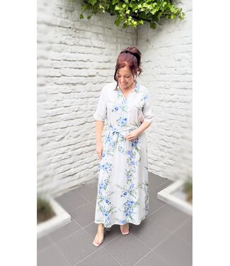 Dress Starsezen Blue Flower