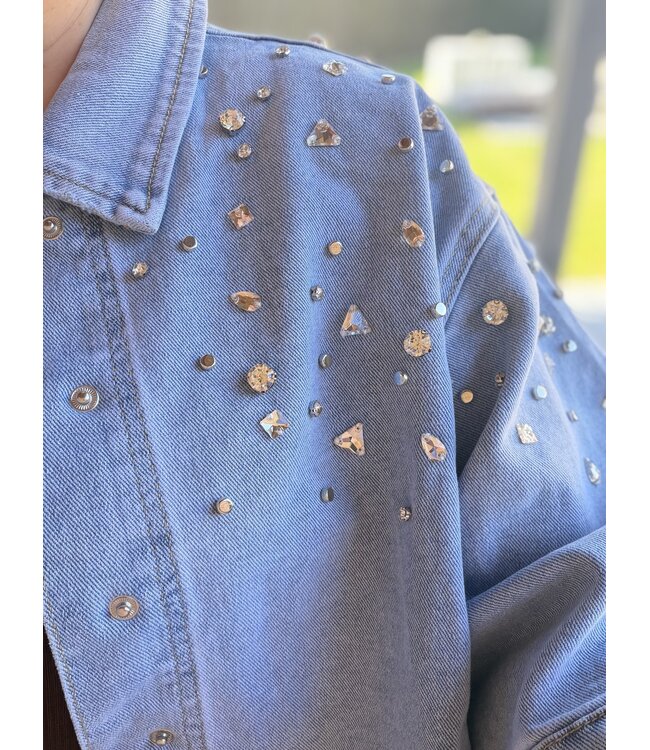 Jeansvest Crystal