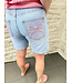 Jeansshort Pink Strass