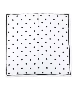 Sjaaltje Polka Dot White
