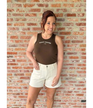 Mom Short Beige