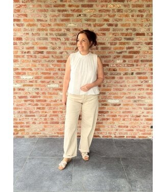 Barrel Jeans Beige