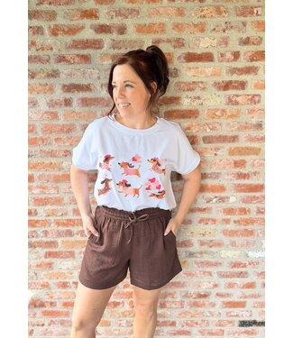 T-shirt Teckel Love
