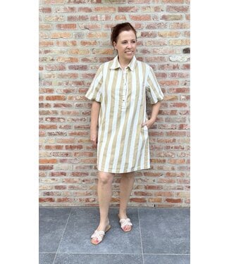 Jeanskleed Stripe Beige