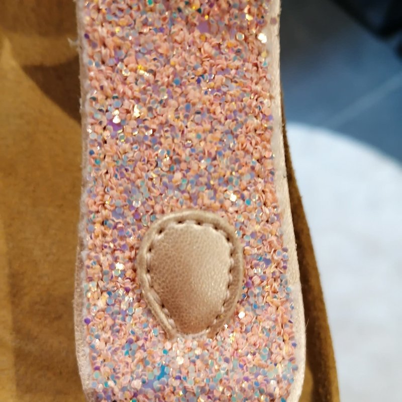 Roze glitter sandaal