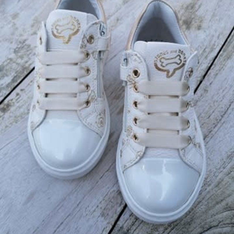Sneaker roosjes beige - goud