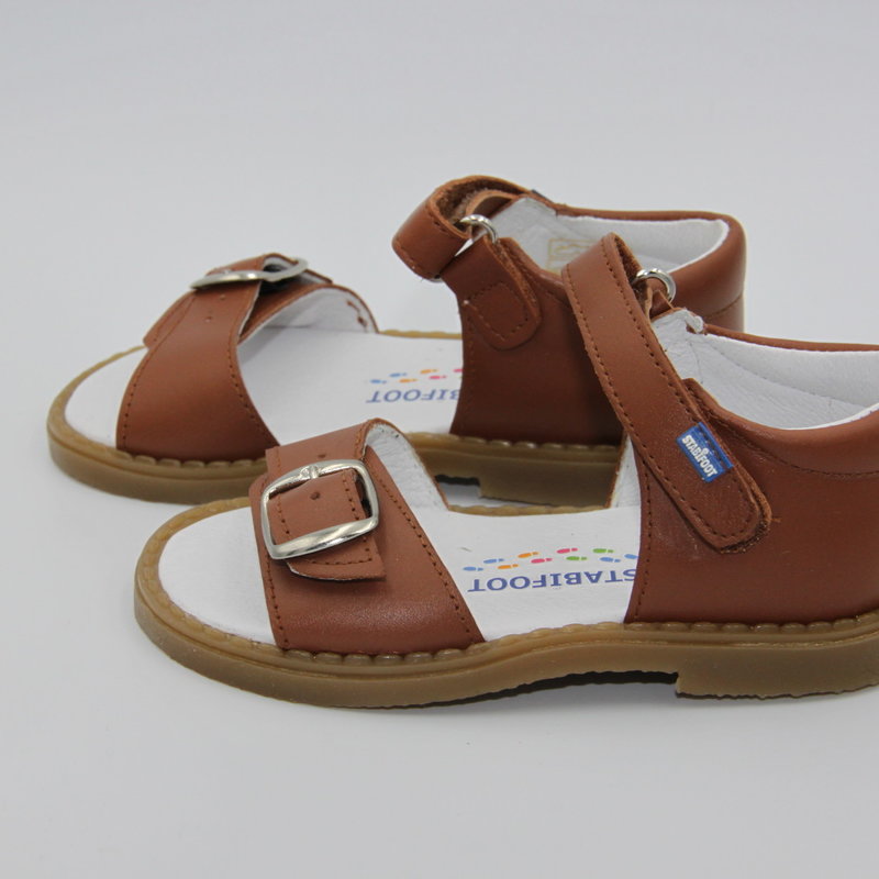 Sandaal cognac plakker