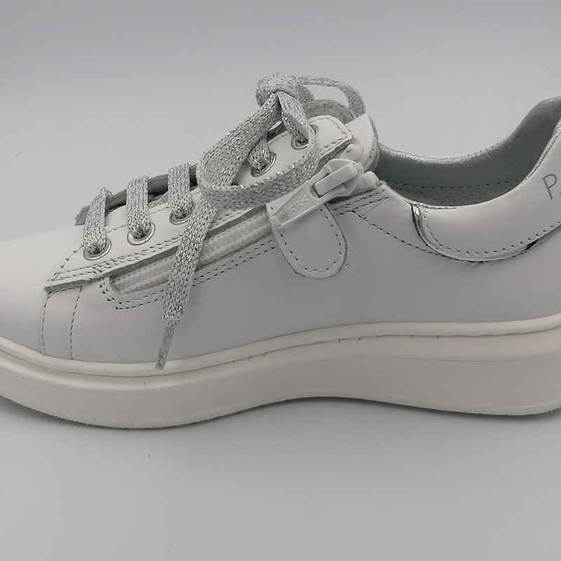 Sneaker wit- zilver