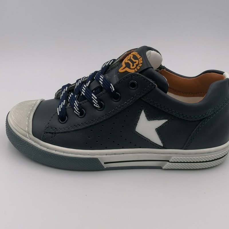 Veterschoen donker blauw-wit