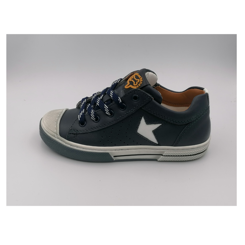 Veterschoen donker blauw-wit