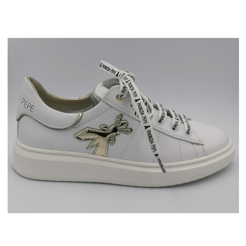 Sneaker wit -goud-zwart