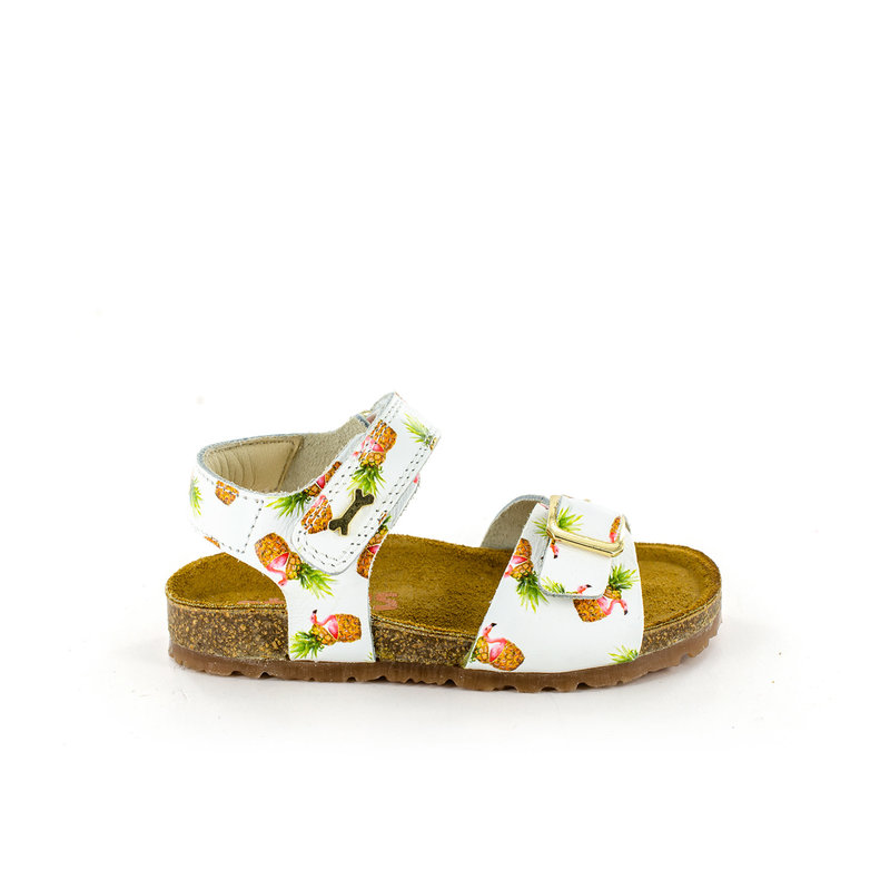 Speelsandaal flamingo wit