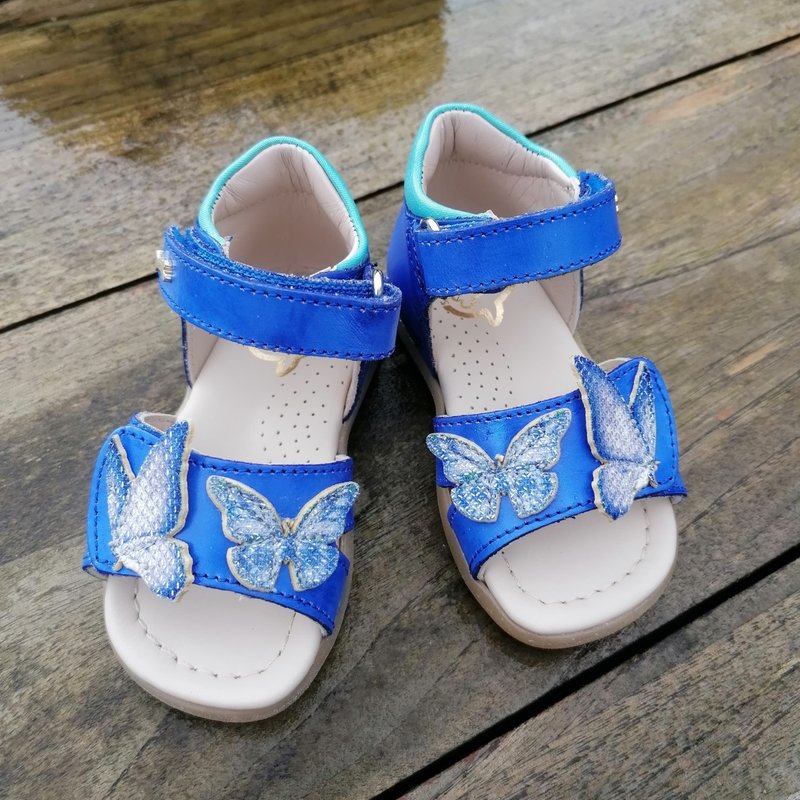 Sandaal vlinder blauw