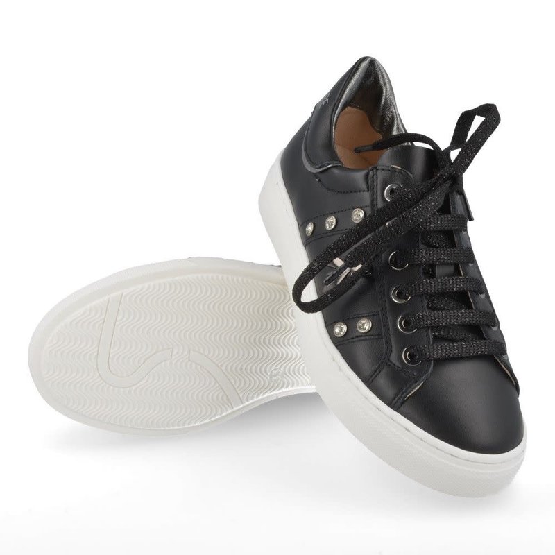 Patrizia Pépé sneaker laag zwart leder