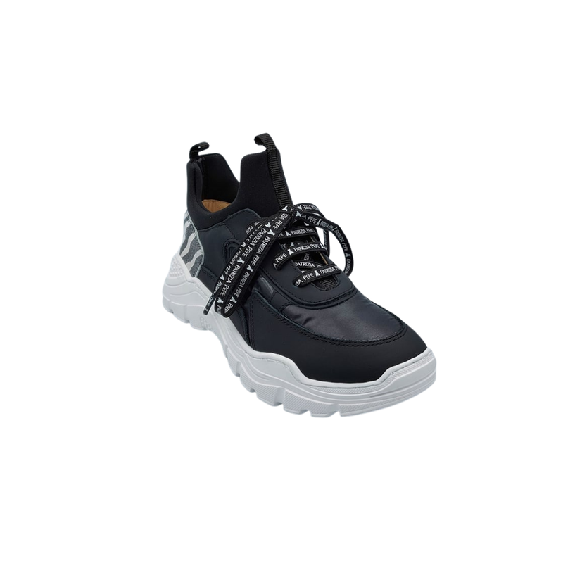 Patrizia Pépé sneaker zwart hoge zool
