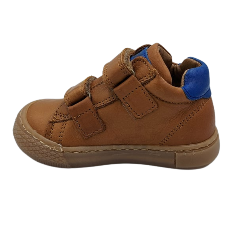 Liam cognac - blauw