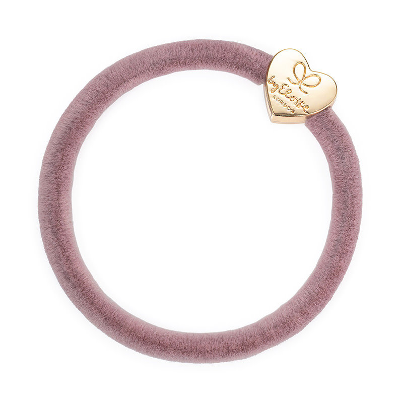 Haarelastiek champagne pink velvet