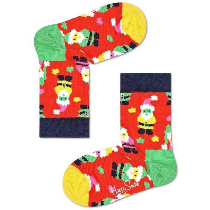 Happy Socks kerstman rood 28-31