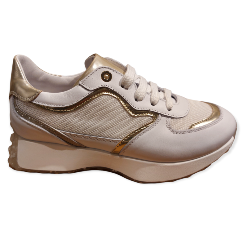 Sneaker bassa bianco/platino