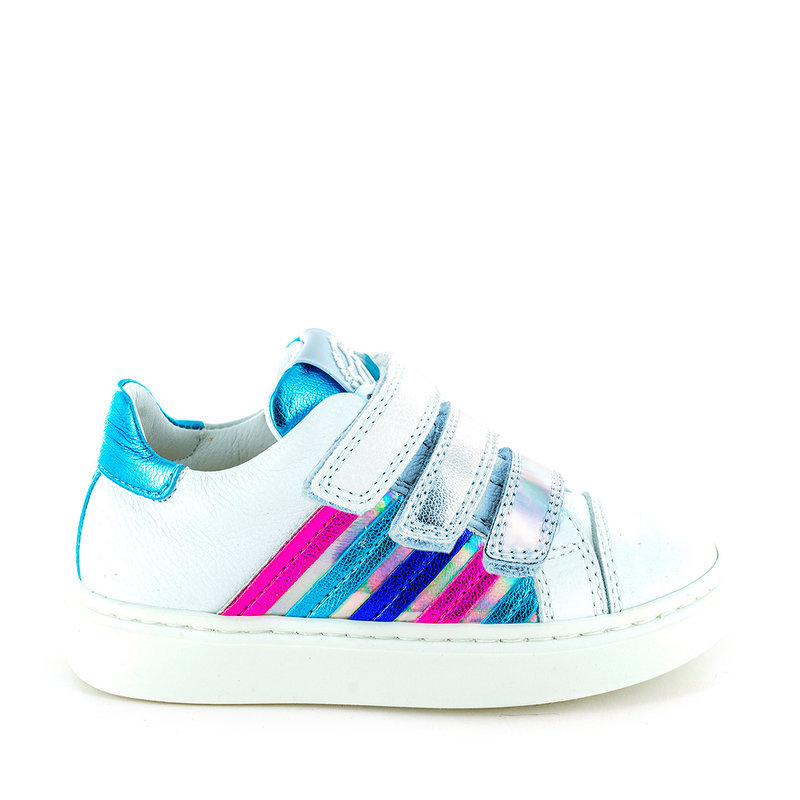 4778 Scana calf white + sky velcro