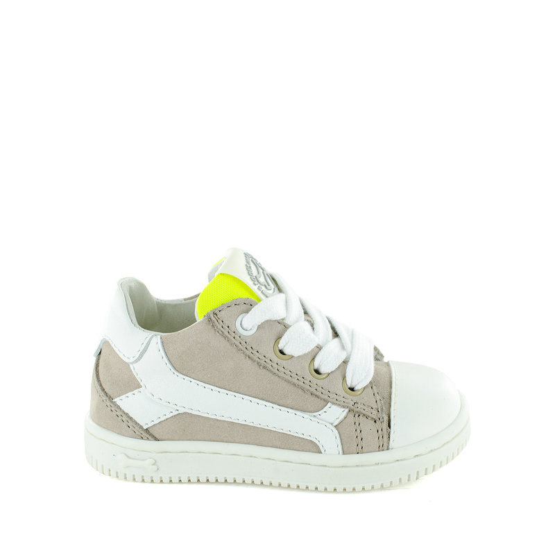 NORT Calf Ecrù + Yellow Fluo