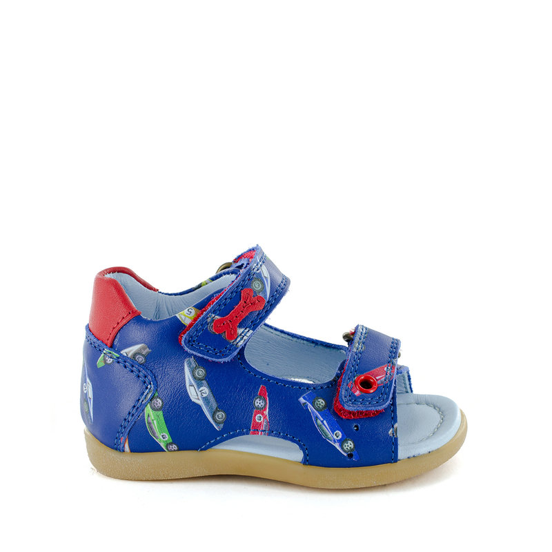 SONT Calf Electric Blue + Red