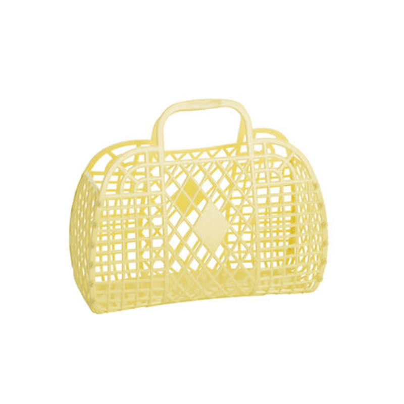 Sunjellies Retro Basket Small Yellow