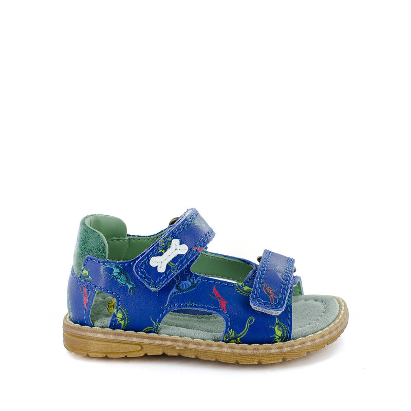 DENT Calf Electric Blue + White