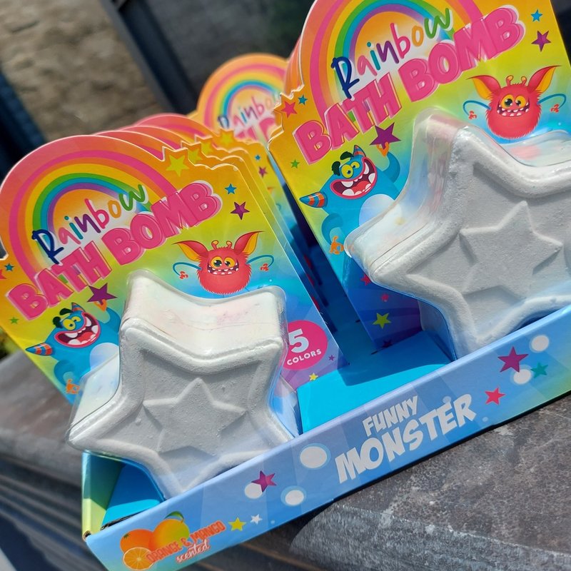 Bath bomb rainbow