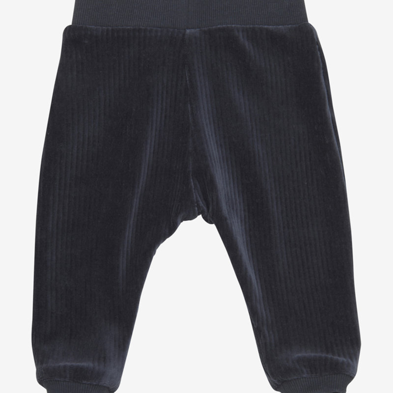 Minymo - Broek Velours blauw 112041