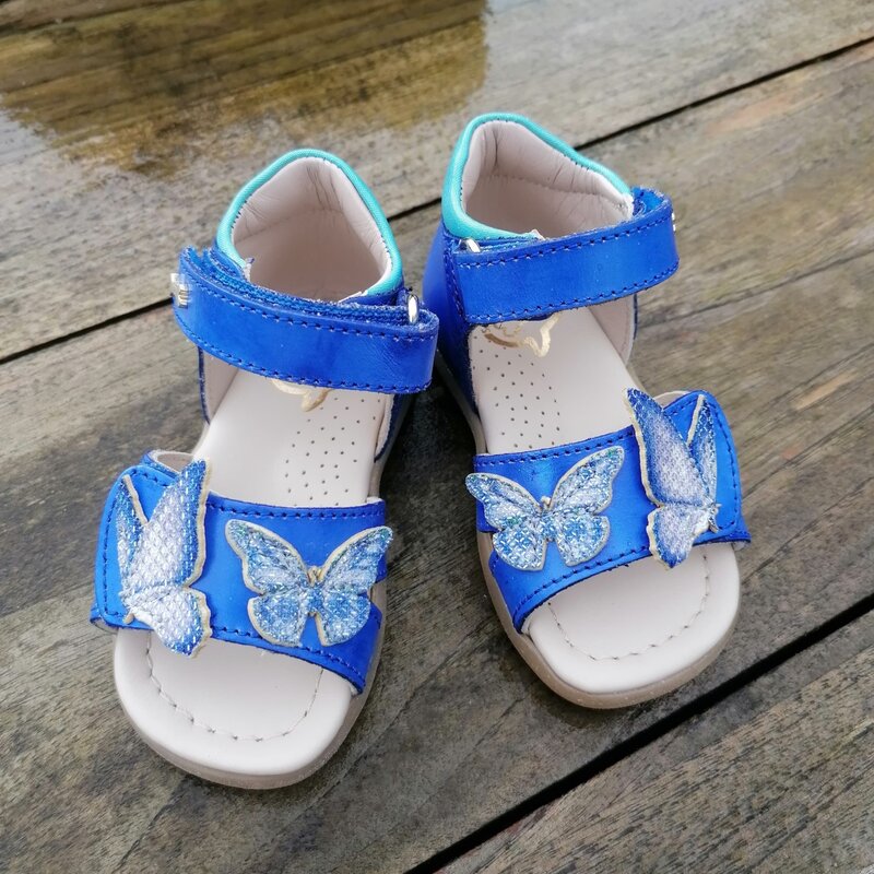 Sandaal vlinder blauw