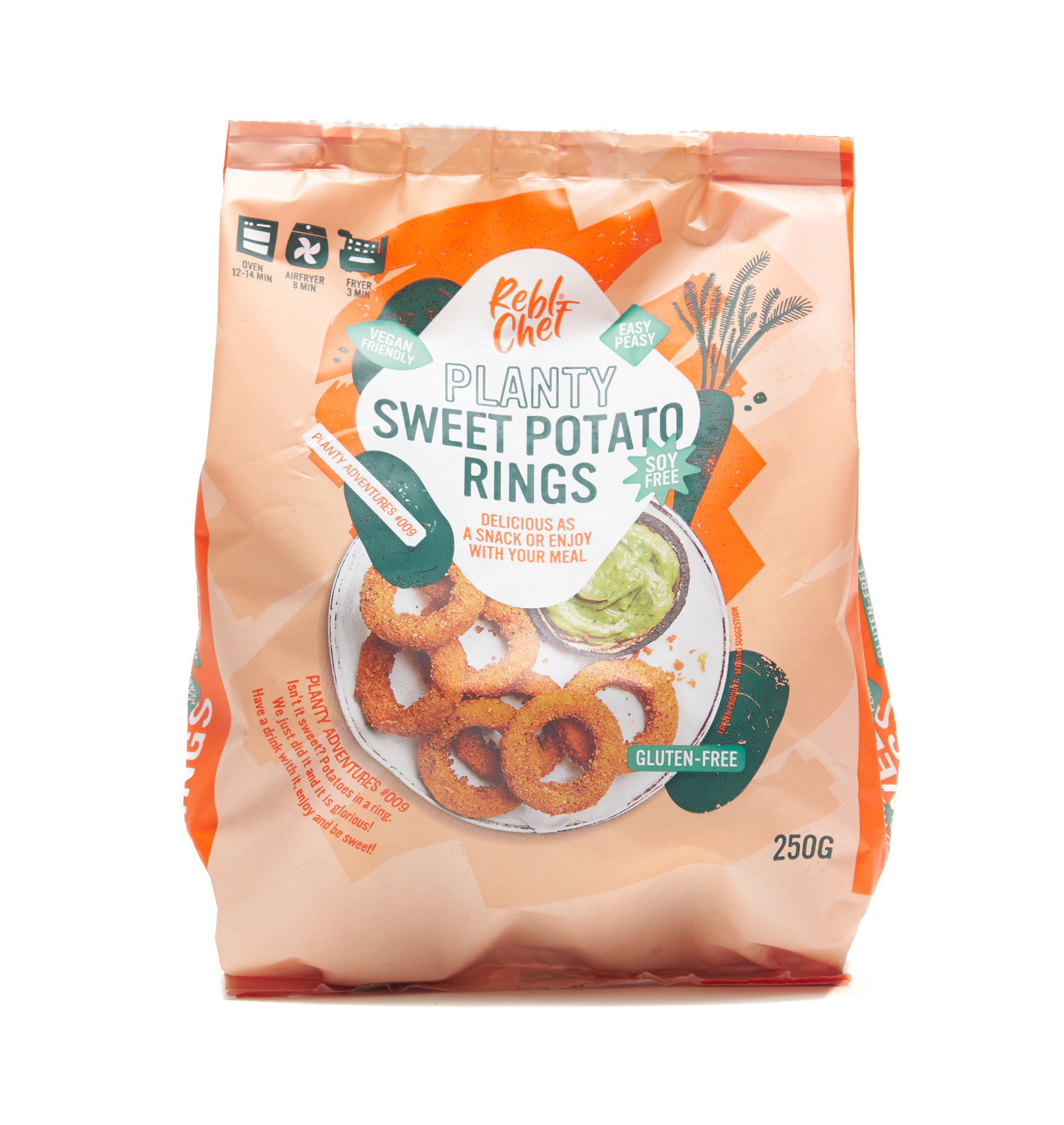REBL CHEF Vegan Sweet Potato Rings Veggie Garden Supermarket