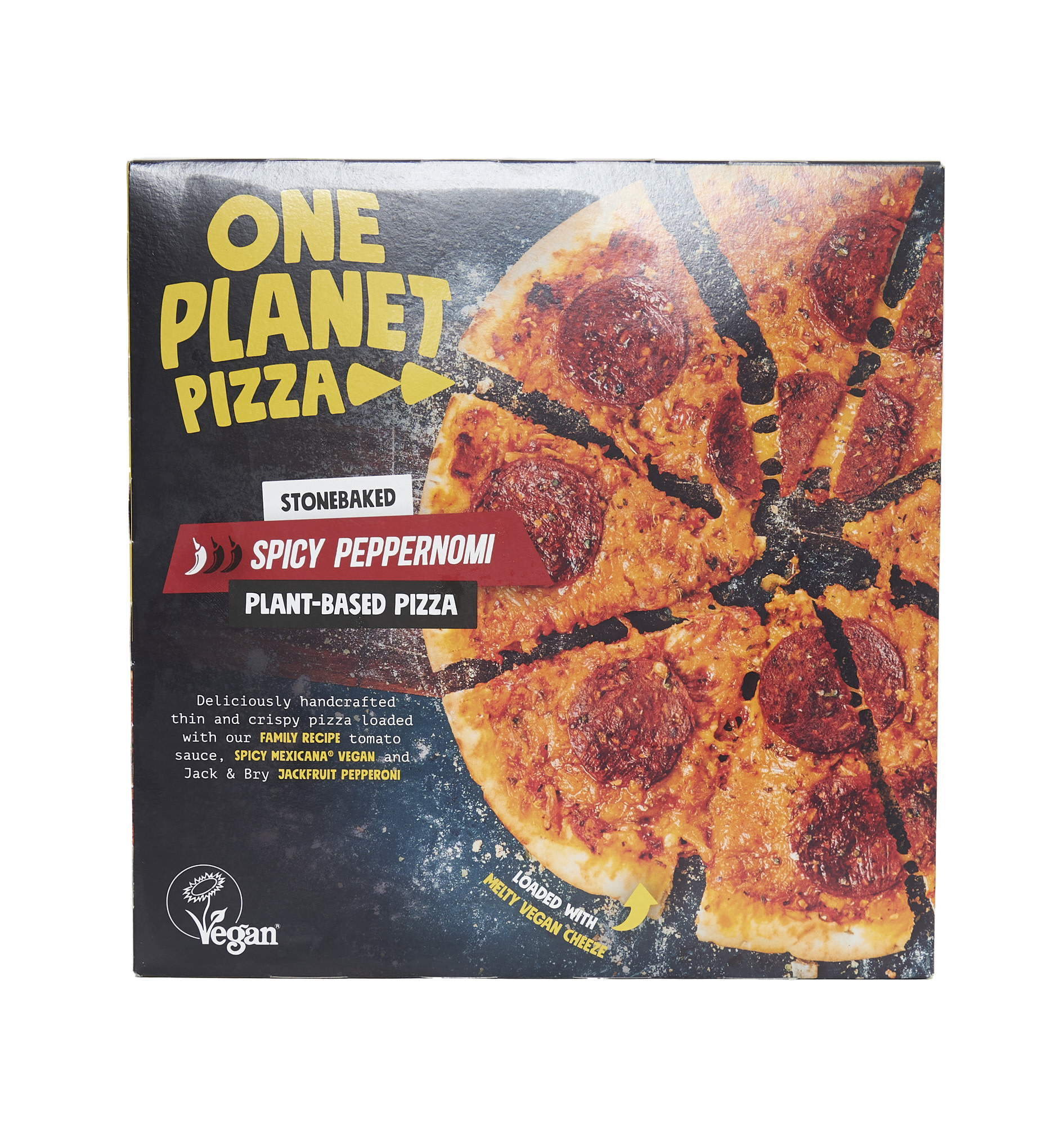 ONE PLANET PIZZA [V] Spicy Peppernomi Pizza (thin crispy)