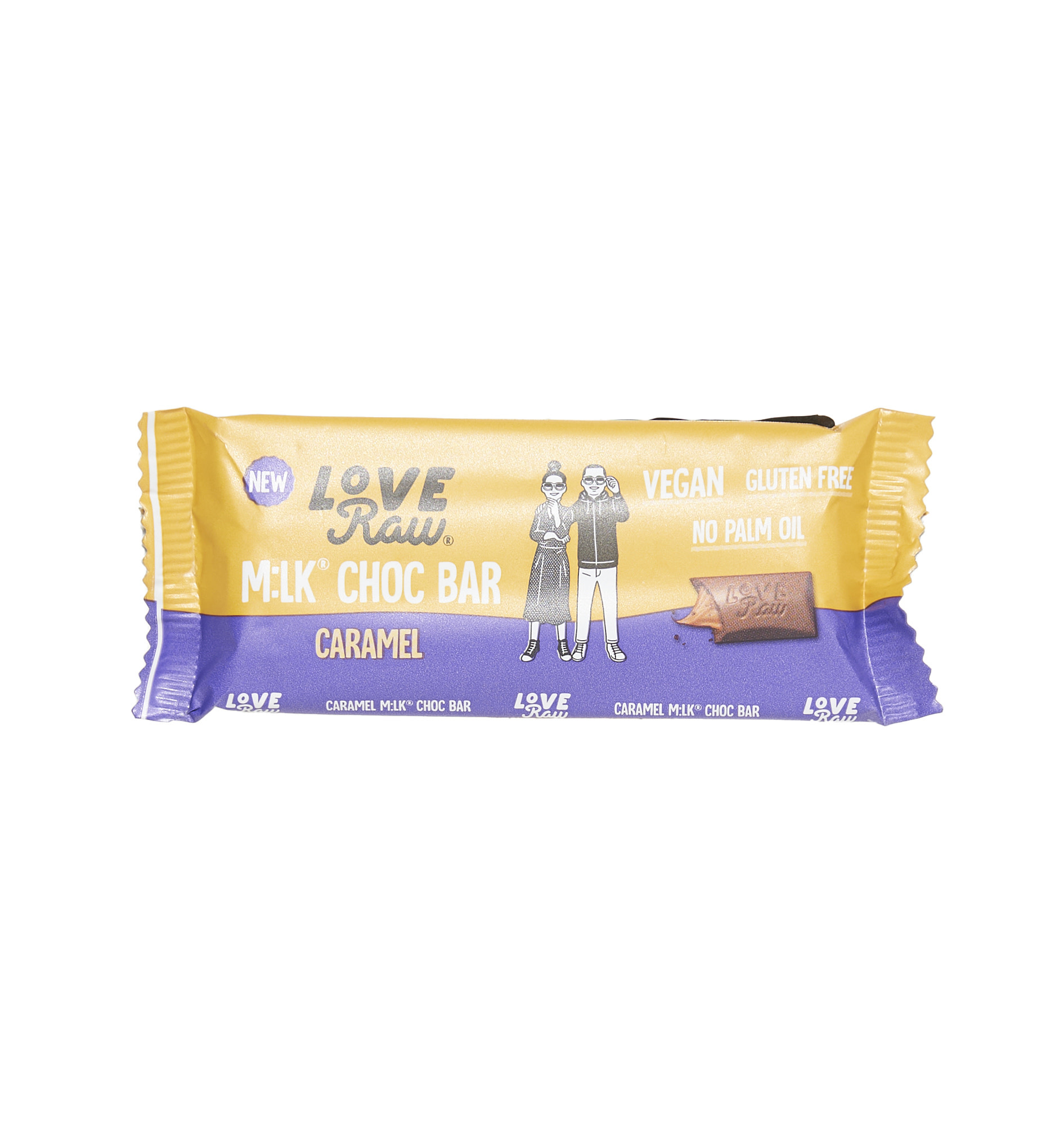 LOVE RAW LOVE RAW Just Chocolate M:lk Bar Caramel Filling