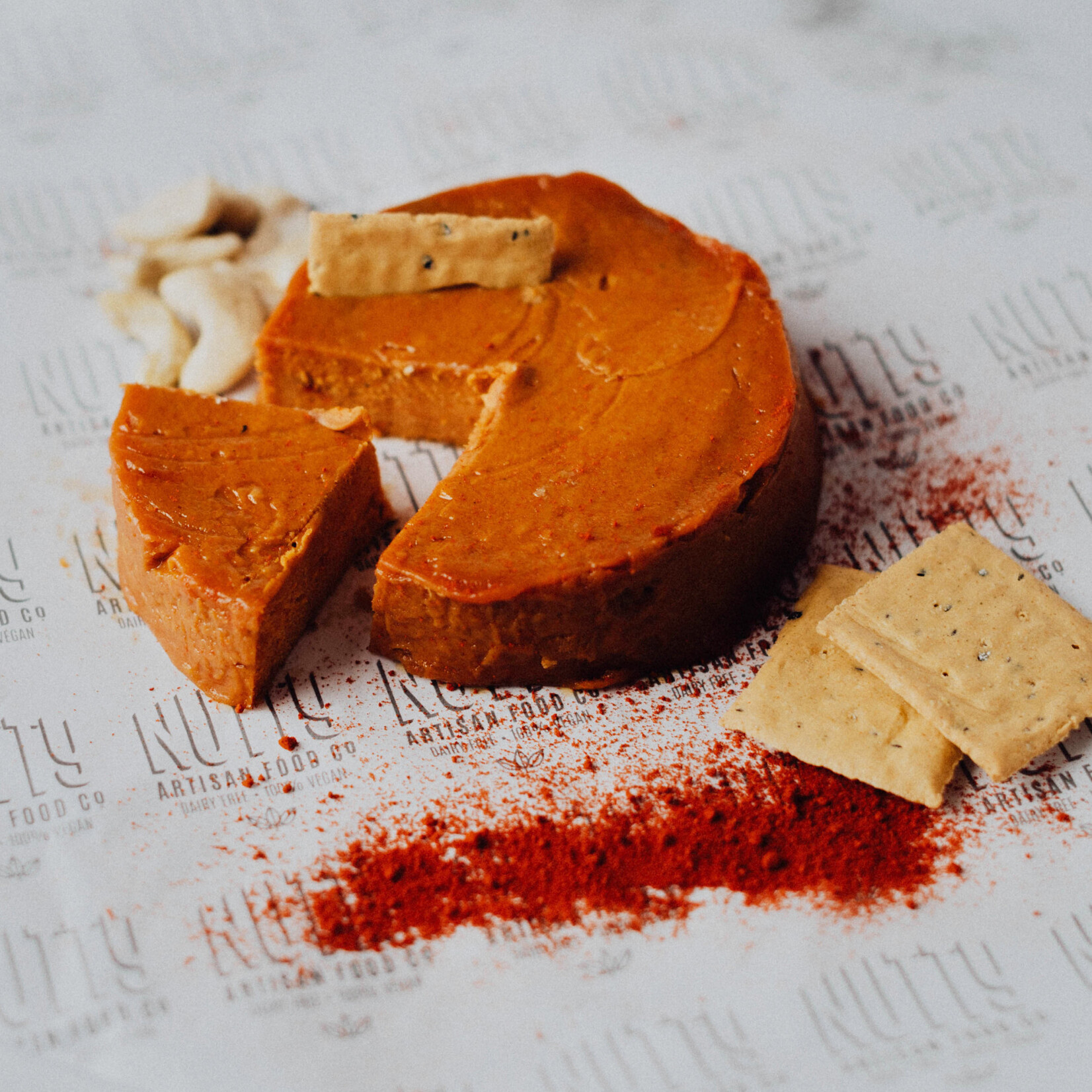 NUTTY Nutty Vegan Semi-Cured Cheese with Pimenton
