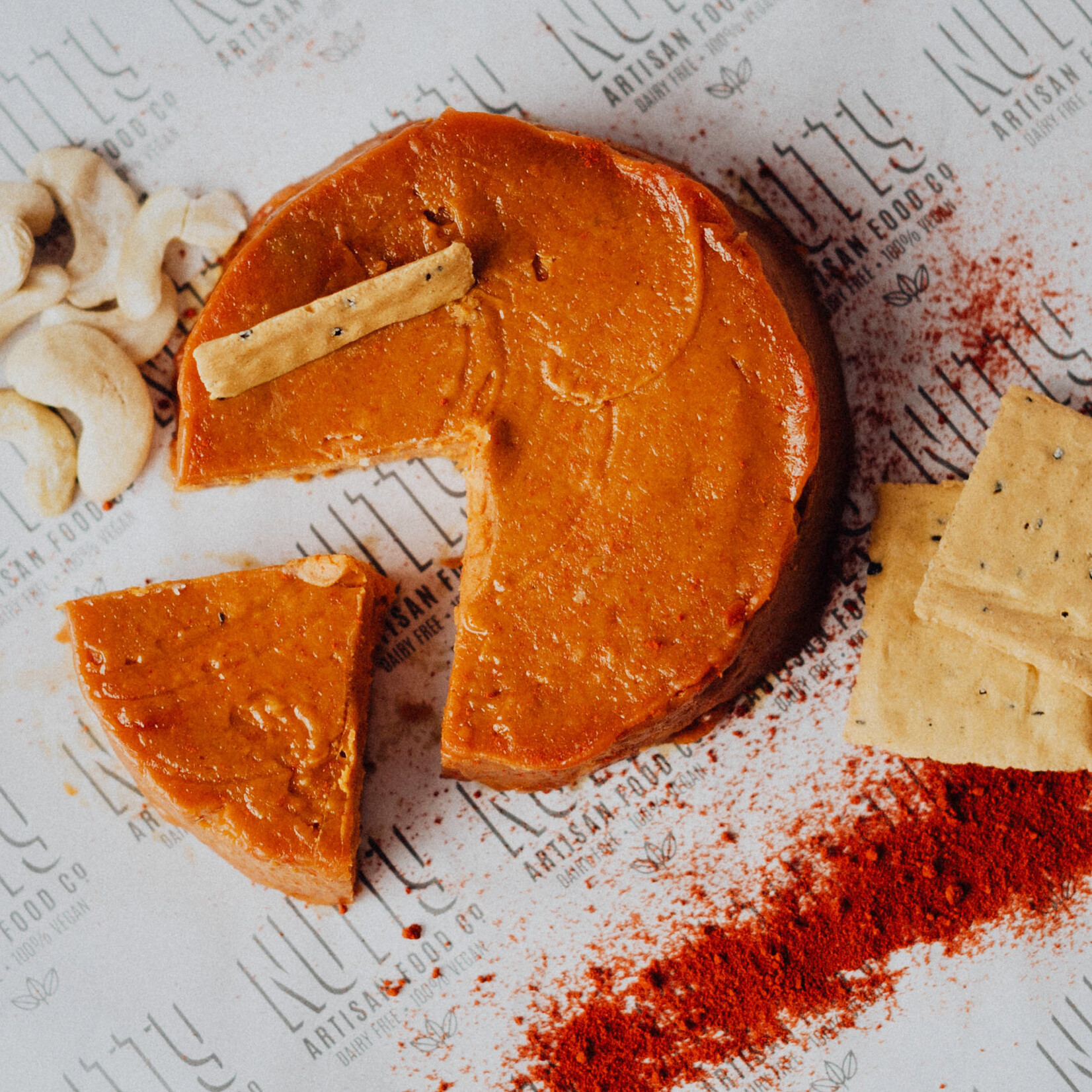 NUTTY Nutty Vegan Semi-Cured Cheese with Pimenton