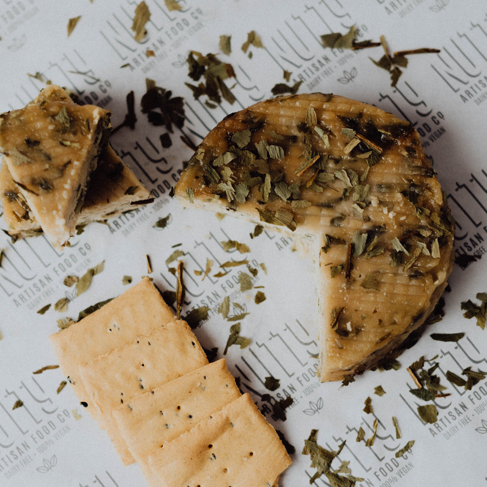 NUTTY Nutty Vegan Cheese - Semi-Cured with Wild Garlic