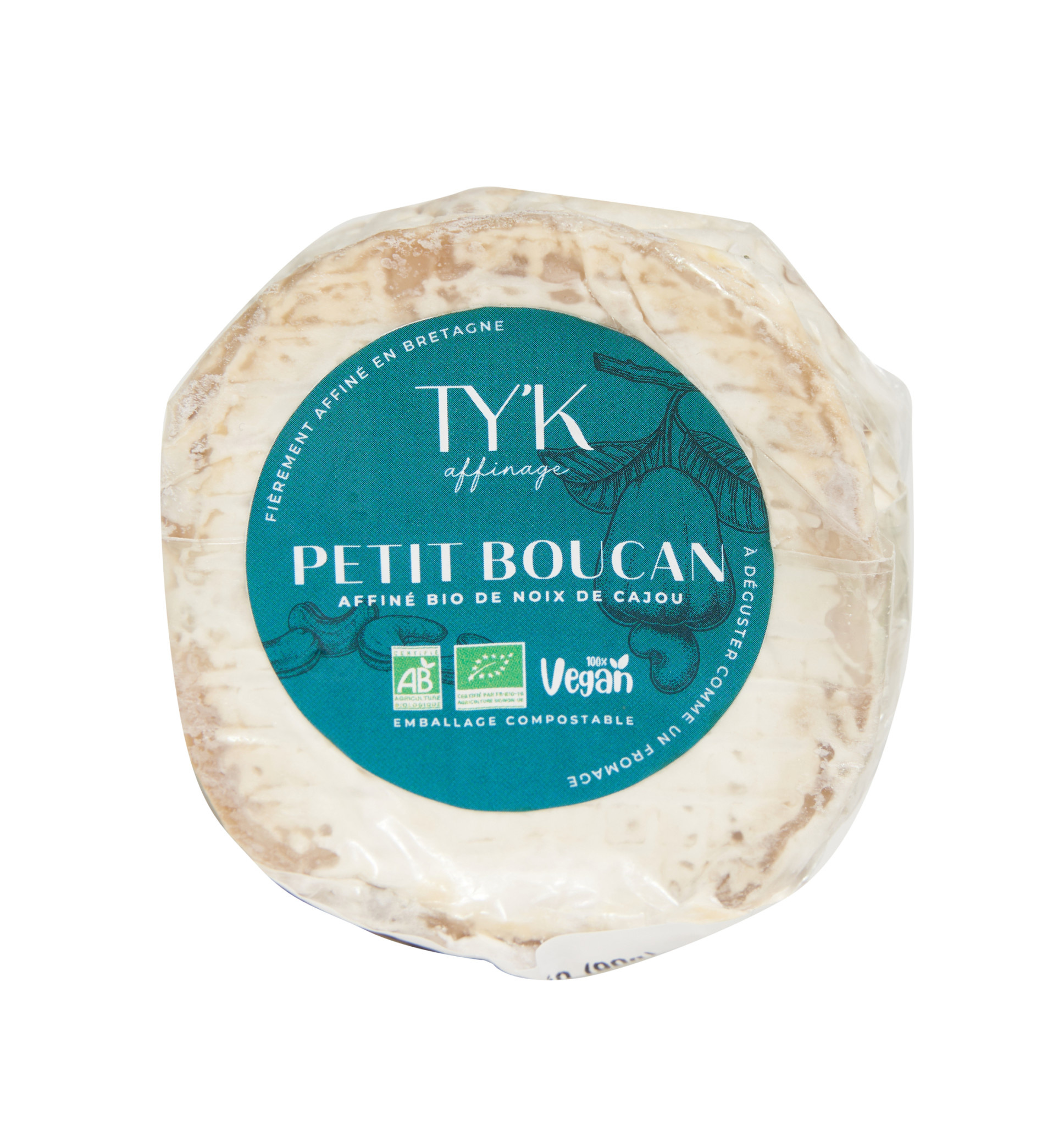 TY'K [V] Petit Boucan bio (90g) - Vegan Brie Style B.B.D 01.05.2024
