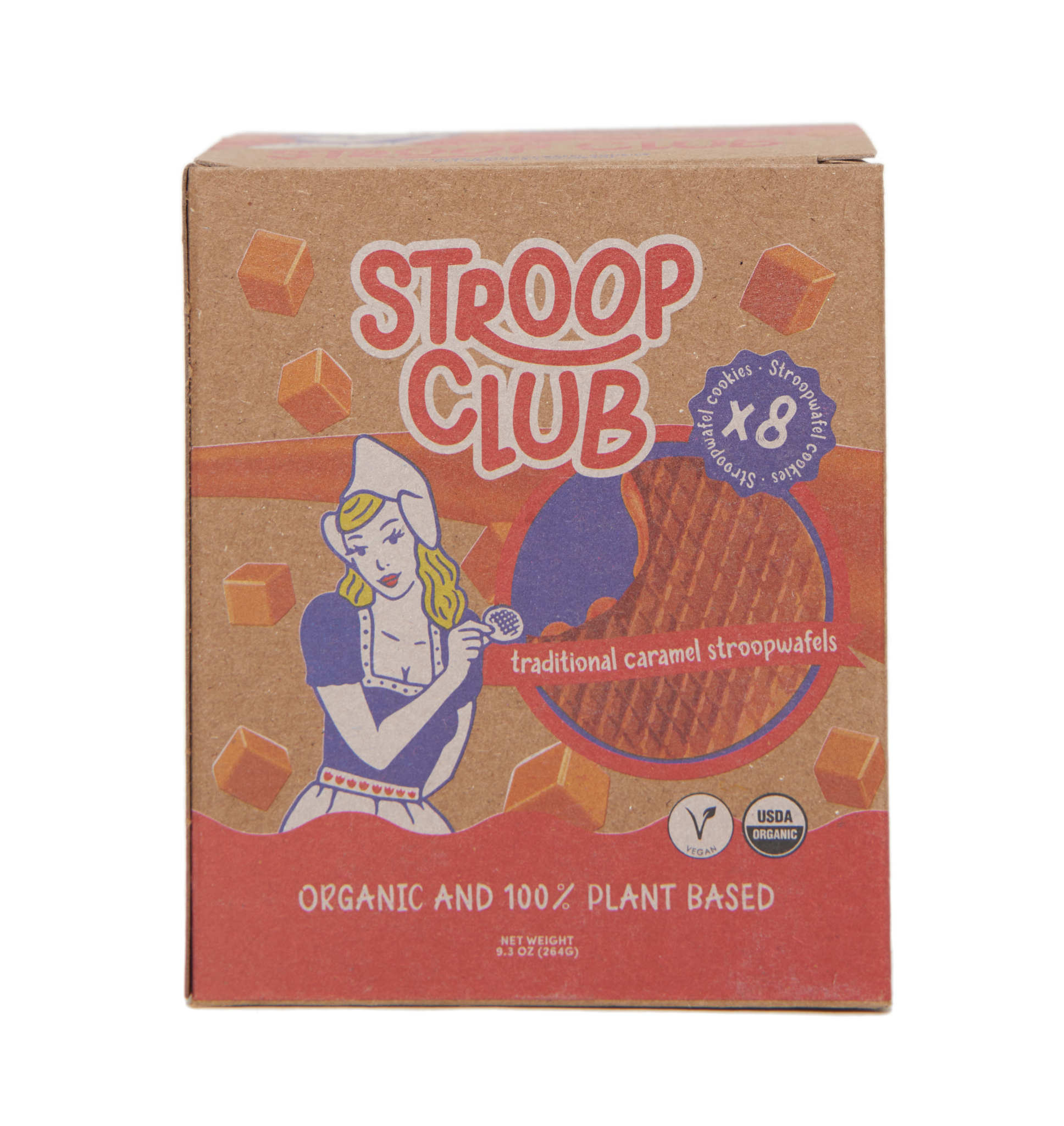 STROOP CLUB BIO Traditional Caramel Stroopwafel 8-packs |