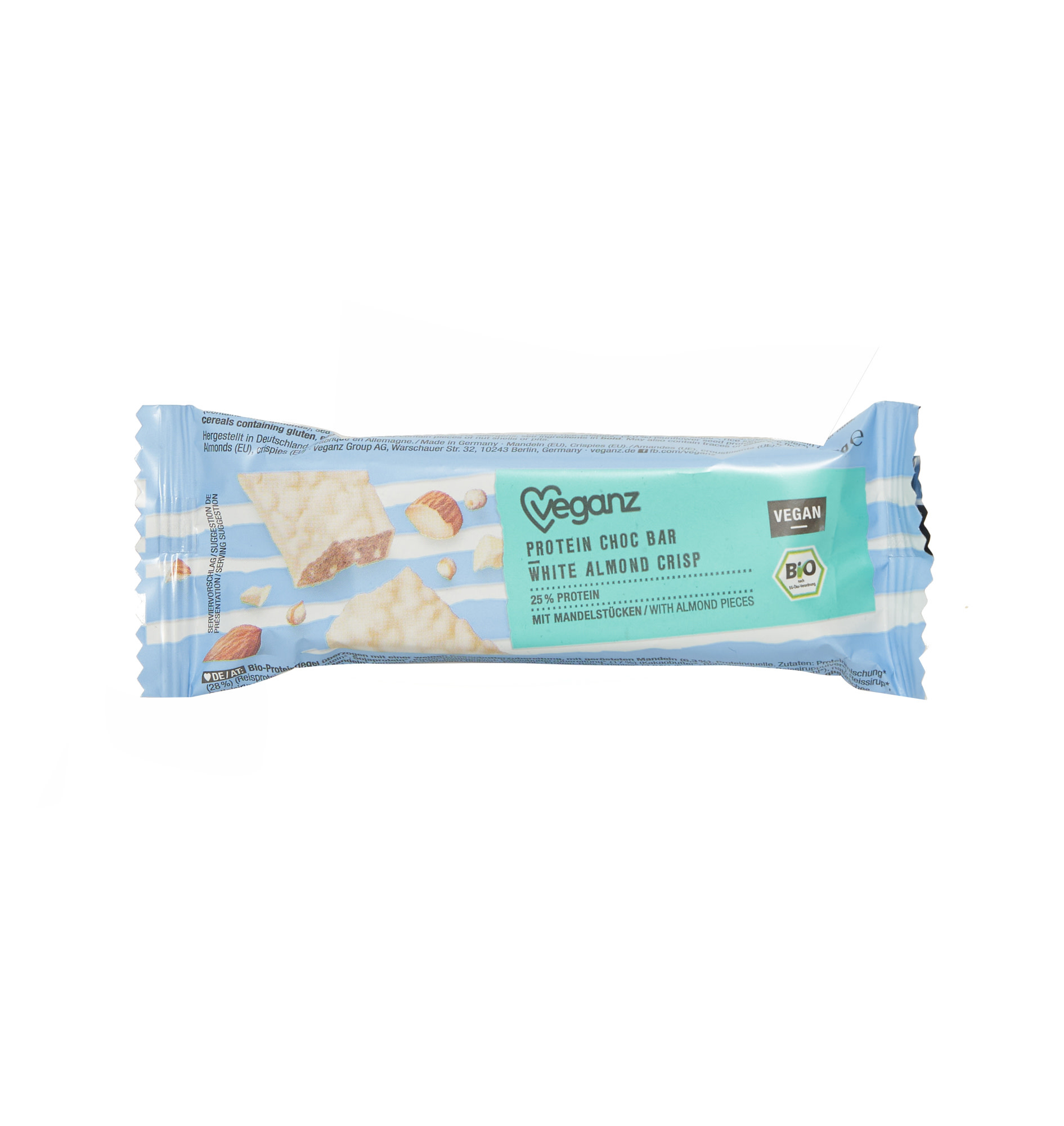 VEGANZ Protein Choc Bar White Almond Crisp