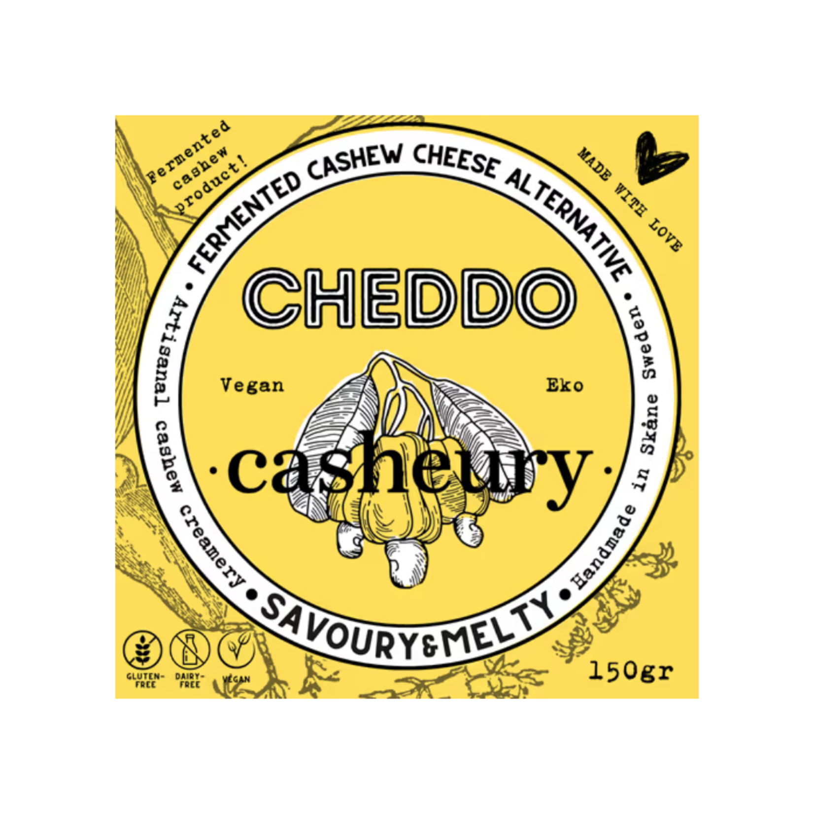 Casheury Casheury Bio Vegan Cheddar Cheese ‘CHEDDO’