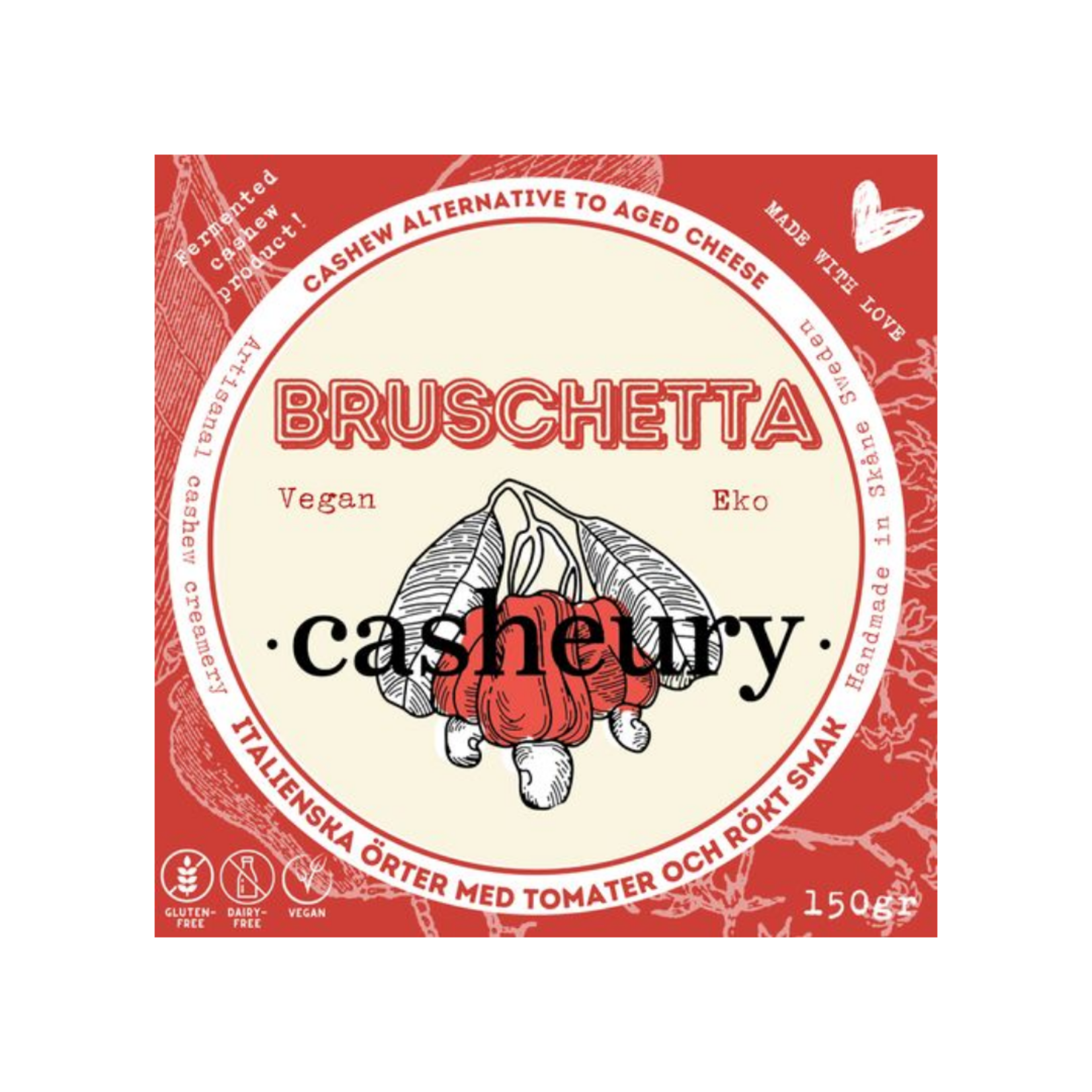 Casheury Casheury Bio Vegan Oude Kaas ‘BRUSCHETTA’