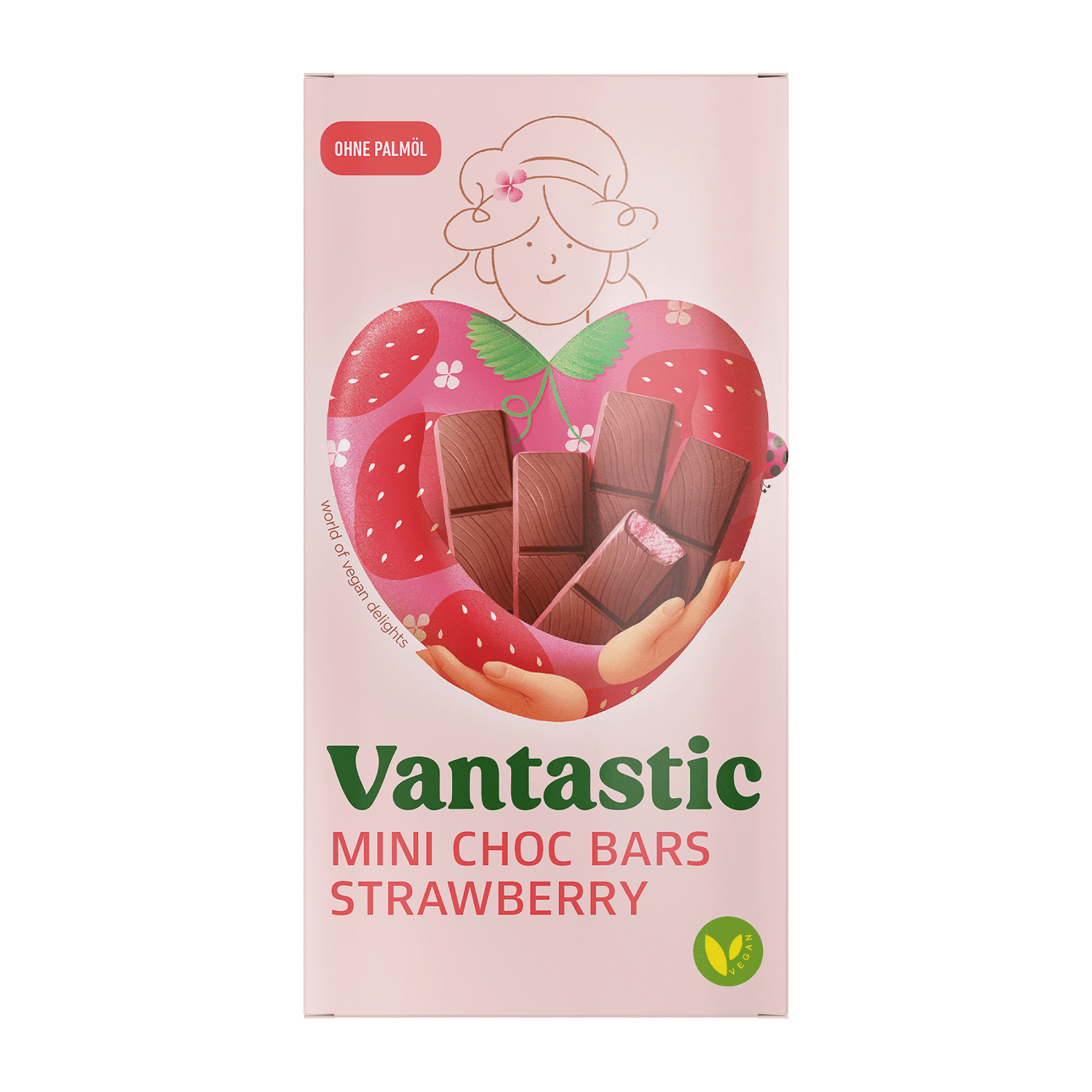 VANTASTIC VANTASTIC Vegan Mini Choc Bars - Strawberry